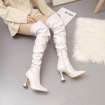 Sexy Thigh High Boots Women High Heels Stretch Over The Knee Boots for Women Sli - £84.19 GBP