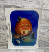 Window Decal Halloween Pumpkin Vinyl Decal Current INC New In Packaging VTG - £7.98 GBP