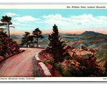 Wildcat Point Lookout Mountain Denver Mountain Parks CO Linen Postcard E19 - £1.54 GBP