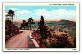Wildcat Point Lookout Mountain Denver Mountain Parks CO Linen Postcard E19 - £1.51 GBP