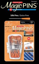 Taylor Seville Magic Pins - Silk Extra Fine-Orange 50/Pkg - £13.34 GBP