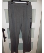 RUSSELL CHARCOAL GRAY W/POCKETS AND SIDE ZIP PANTS SIZE M MEN&#39;S EUC - $25.65