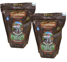2 Packs Pablo&#39;s Pride Gourmet Guatemala Whole Bean Coffee Medium-Dark Ro... - $46.28
