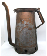 Antique Copper One Gallon Oil Can with Thumb Button - $1,293.00 MXN