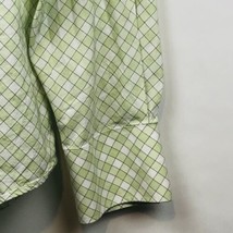 Banana Republic Mens Long Sleeve Button Down Green White Plaid Shirt-LG 16-161/2 - £8.29 GBP