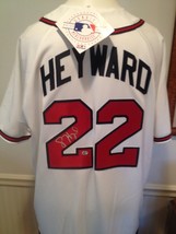 Jason Heyward Autograph Atlanta Braves Jersey Majestic COA RADTKE MLB Auto NWT - £148.37 GBP