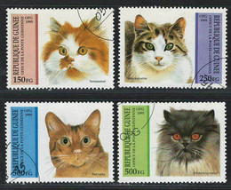 Guine Bissau 1995 Very Fine Mnh Precancel Stamps &quot; Cats &quot; - £0.86 GBP