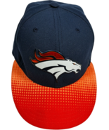 New Era Denver Broncos Fitted Hat Draft 2015 Collection, Shiny Logo Size... - $29.42 CAD