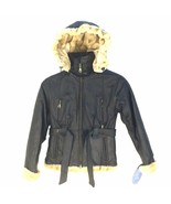 G-609 Hind, B-3 Style Kids Bomber Leather Jacket, Artificial fur Lining ... - $2,221.29 MXN
