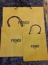 Authentic Fendi Roma Shopping Bag Gift Tote In Different Size - 24&quot;, 16&quot;, 13&quot; - £22.01 GBP+