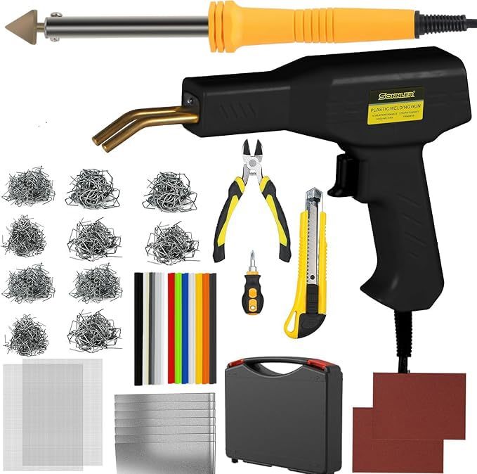 100W Upgraded Plastic Welder Kit,1000PCS Hot Stapler plastic welder, Black  - $78.27