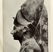 1942 Egypt Thutmose III Statue Historical Print Antique Ephemera 8x5  - $19.99