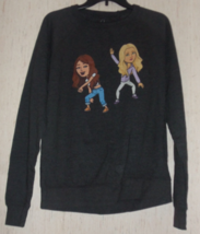 NEW WOMENS Snap Inc. NOVELTY GRAPHIC PRINT DARK GRAY HEATHER SWEATSHIRT ... - £18.35 GBP