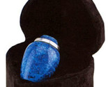 Cobalt Blue Alloy 3&quot; Size Funeral Cremation Urn Keepsake with Velvet Hea... - $69.99