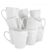 Elama Madeline 12 Piece Porcelain Mug Set in White - $79.88 CAD