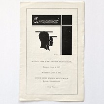 1957 Butler PA Senior High School Graduation Commencement Program 67th Year - £27.72 GBP