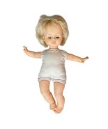 Eugene Doll Open &amp; Close Blue Eyes Blonde Rooted Hair Soft Body 16&quot; Vint... - $373.86 MXN