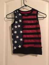 1 Pc Enyce Boys Sleeveless T-Shirt Top Tank U.S. Patriotic Flag Print Size 4 - £21.72 GBP
