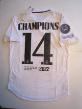 Real Madrid Champions League #14 Champions Match Slim Home Soccer Jersey 2022-23 - £71.92 GBP