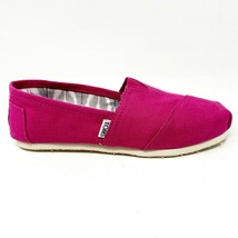 Toms Classics Earthwise Pink Womens Slip On Casual Canvas Flat Shoes - £27.90 GBP