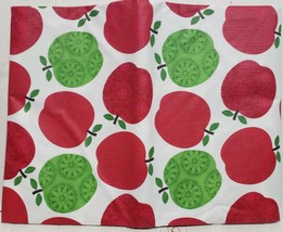 Peva Vinyl Tablecloth 52&quot; x 70&quot; Oblong (4-6 people) RED &amp; GREEN APPLES 23, BH - £10.94 GBP