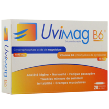 Uvimag B6 for Anxiety &amp; Temporary Fatigue-Pack of 20x10ml Vials - £19.90 GBP