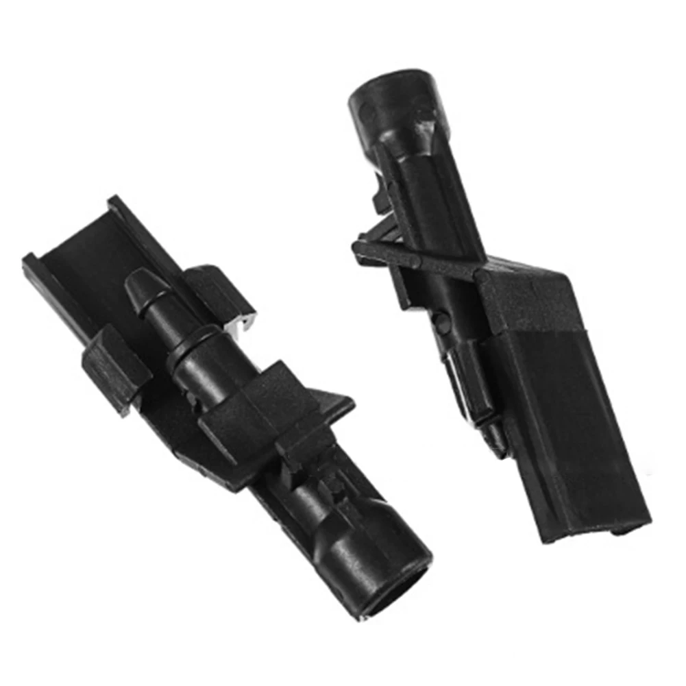 2Pcs Black Car Front Windshield Water Jet Washer Nozzle Windscreen Water Spray - £10.75 GBP
