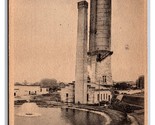 City Water Tower Fostoria Ohio OH UDB Postcard V19 - £7.72 GBP