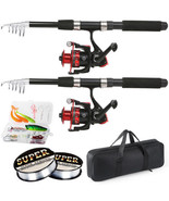 Tripquips Fishing Rod, 6.9ft 2Pcs Telescopic Fishing Rods Set, Carbon Fi... - $179.96