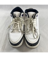 Nike Air Jordan 3 Retro Dark Iris GS Purple White DM0966-105 Size 2Y - £46.98 GBP