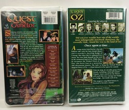 Lion Of Oz Vhs Tape 2000 &amp; Quest For Camelot 1998 - £18.47 GBP