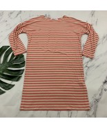 Sonnet James A Play Dress Womens Shift Midi Dress Size S Cream Pink Stripes - $40.60 CAD