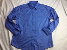 Safeway Uniform Men&#39;s Button down Long Sleeve Shirt XL Cotton Blue - £15.56 GBP