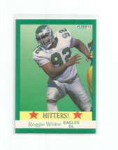 Reggie White (Philadelphia Eagles) 1991 Fleer Hitters! Card #397 - £3.92 GBP