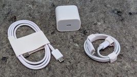 Apple Genuine OEM 20W USB-C Wall Adapter iPhone / iPad Charger A2305 + C... - $11.99