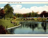 Hyde Park Landscape St Louis Missouri MO UNP WB Postcard Z10 - £2.33 GBP