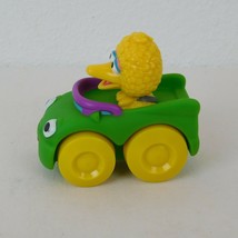 Big Bird 2011 Hasbro 4&quot; Action Figure Car Sesame Street Workshop Green Purple - £7.62 GBP