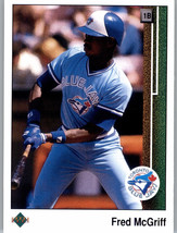 1989 Upper Deck 572 Fred McGriff  Toronto Blue Jays - £0.77 GBP