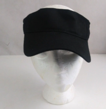 LA Fashion 101 Solid Black 100% Cotton Unisex Adjustable Visor - £10.84 GBP