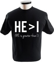 He Is Greater Than I Love Praise Worship Christian Tee Shirt Religion T-... - £13.58 GBP+