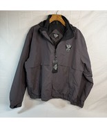 HARD ROCK Biloxi GREY WINDBREAKER JACKET MENS SIZE LARGE NWT - $474.98 MXN