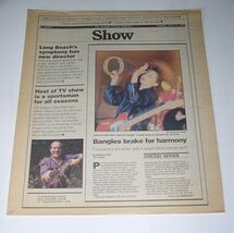 Bangles Band Show Newspaper Supplement Vintage 1989 Concert Review Bunny... - $19.99