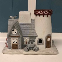 Stoney Harbor Lighthouse Partylite Tea Light Candle Holder Ceramic 8.5” - $29.80