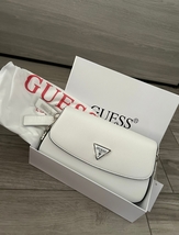 Guess white bag, Guess shoulder bag, Guess bag with box - $60.00