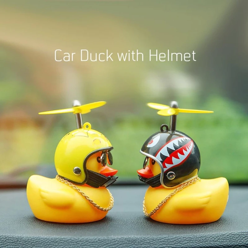 Car car ornaments electric battery car decoration bicycle small yellow duck car - £10.22 GBP
