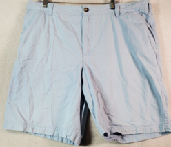 IZOD Saltwater Shorts Mens Size 42 Light Blue Cotton Medium Wash Slash Pockets - £12.00 GBP