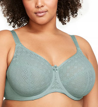 Glamorise Comfort WONDERWIRE Lace Green Women’s Bra 36 F  Style 9855 - £13.95 GBP