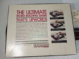 MB Milton Bradley UpWords Board Game 3-Dimensional Word Strategy 1983 Co... - £8.14 GBP