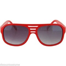 Dr. Peepers Jackson Red w/ Smoke Colored Lenses 80&#39;S Pop Star Sunglasses Glasses - £7.04 GBP