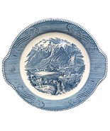 Vintage Currier and Ives Handles 10 inch Platter Cake Plate - Rocky Moun... - £11.76 GBP